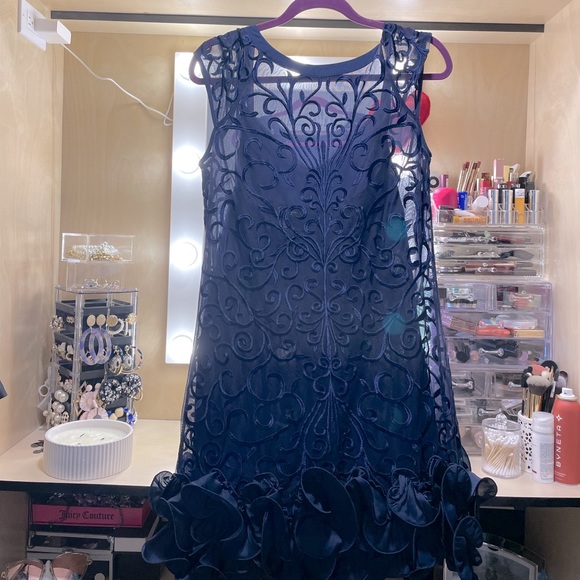 Jessica Simpson sheer dress with a spaghetti strap dress underneath. - Picture 1 of 1